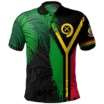 Hawaiian 3d Print Vanuatu Polo Shirt Men Summer Polynesian Pattern Short - Image 2