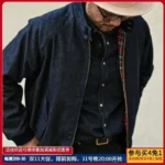 Mens Jacket vintage golf Jacket Denim Jacket for Man - Image 2