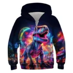 Animal Wolf Graphic Hoodies For Men High-Quality Pullover Autumn