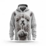 Animals Alpaca Fox Dog Men Hoodies 3D Graphic Printed Hoodies Pullover Tops - Image 2