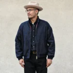 Mens Jacket vintage golf Jacket Denim Jacket for Man - Image 3