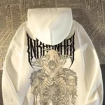 American Street Trend Skeleton Soldier Element Printed Casual Loose Hoodie - Image 5