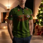 2026 New Christmas themed Polo shirt Clothing Unisex Christmas - Image 3