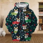 Funny Santa Claus Graphic Pullovers Sweatshirts 3D Prints Men's Fall Christmas Hoodie - Image 3