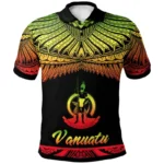 Hawaiian 3d Print Vanuatu Polo Shirt Men Summer Polynesian Pattern Short - Image 4