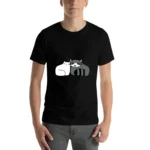 Raccoon and Cat Love T-Shirt t shirt man plain - Image 4