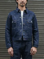 Rugged Bronson Lot Jean Jacket War Model Blue Selvage Denim Blouse