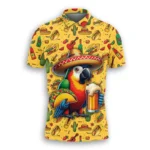 Fashion Mexico Burrito 3D Printed Polo Shirts For Men Clothes Delicious Taco Animal POLO Shirt Chicken Roll Beer Cat Y2k Tee Top - Image 2