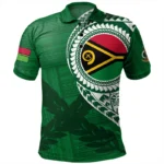 Hawaiian 3d Print Vanuatu Polo Shirt Men Summer Polynesian Pattern Short - Image 3