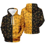 3D Print Halloween Pumpkin Hoodie For Men Spider Ghost Pattern Long Sleeve