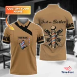 2025 Barber Short Sleeve Polo Shirts For Men Clothing Hairdresser Cosplay POLO - Image 3