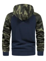 Autumn Winter Windproof Men's Hooded Jacket Casual Camouflage Sleeves - Image 3