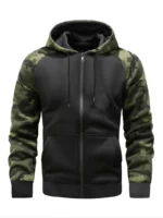 Autumn Winter Windproof Men's Hooded Jacket Casual Camouflage Sleeves - Image 4