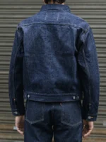 Rugged Bronson Lot Jean Jacket War Model Blue Selvage Denim Blouse - Image 4