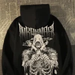 American Street Trend Skeleton Soldier Element Printed Casual Loose Hoodie - Image 6