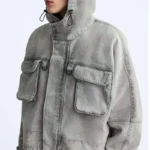 Spring and Autumn new men's clothing washed retro tooling jacket denim