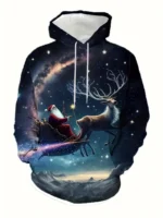 Merry Christmas 3d Hoodies For Man Woman Casual Oversized Pullover Fashion - Image 5