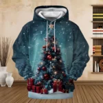 Funny Santa Claus Graphic Pullovers Sweatshirts 3D Prints Men's Fall Christmas Hoodie - Image 4