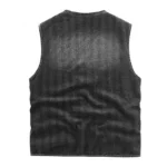 Mens Cargo Denim Vest Multi Pockets Sleeveless Jacket Fashion Washed Jeans - Image 5