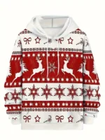 Merry Christmas 3d Hoodies For Man Woman Casual Oversized Pullover Fashion