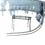 Denim Pant Jeans Men Long Pants Hole Solid High Waist Simple Zipper Splice - Image 3