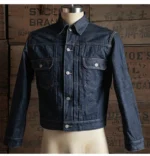 Rugged Bronson Lot Jean Jacket War Model Blue Selvage Denim Blouse - Image 2