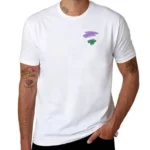 Genderqueer Pride Smudge T-Shirt black cotton