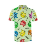 3D Printed Funny Cartoon Cat Polo Shirt For Men Cute Animal Pattern T-Shirts - Image 5