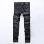 Jeans Men Long Pants Denim Pant High Waist Simple Zipper - Image 6