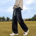 Casual Straight-Leg Jeans Men's Spring New Loose-Fit Elastic Waist American Style - Image 6