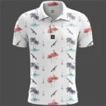 Tank Gun 3d Printed Polo Shirt For Men Funny Design Lapel Button T-shirt Vacation Casual Summer Clothes Animal Short Sleeve Tees - Image 5