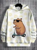 3D Print Cute Capybara All Seasons Men Women Casual