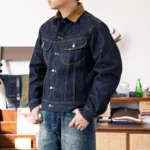 Big Size 18oz High Quality Cotton Denim Jacket Casual Stylish - Image 2