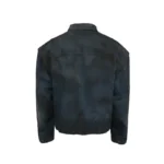 16oz Freeze Denim Jacket Heavyweight Dirty Dye Washed Cowboy Coat - Image 4