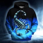 Men's Scorpion Hoodie Sweatshirt Cool Party Crew Neck Club Streetwear - Image 3