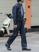 Rugged Bronson Lot Jean Jacket War Model Blue Selvage Denim Blouse - Image 6